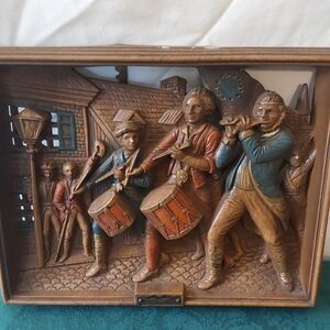 Vintage Burwood Products USA Spirit of 76 Wall Plaque.
